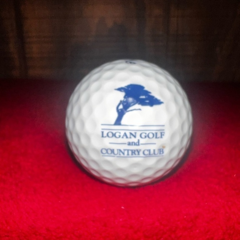 Logan Golf and Country Club Course Logo Graphic Pinnacle Collectable Golf Ball